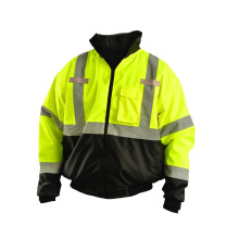 Hot Sale Safety Bomber Jacket Refllective Safety Coat Hi Vis Jacket Construction Safety Clothing